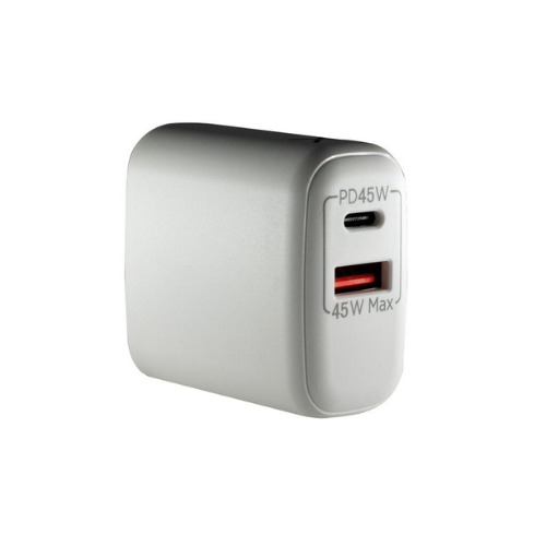 CARGADOR  45W  XAEA OPTIMUM MODX-B016 / MOD501 1 USB  +1 TIPO C COLOR BLANCO