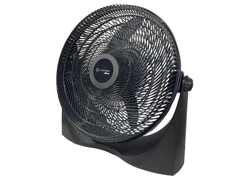 VENTILADOR TURBO RECLINABLE 20"  90W  PIE/PARED - TFWB20P - 3 ASPAS WHITENBLACK  S/S