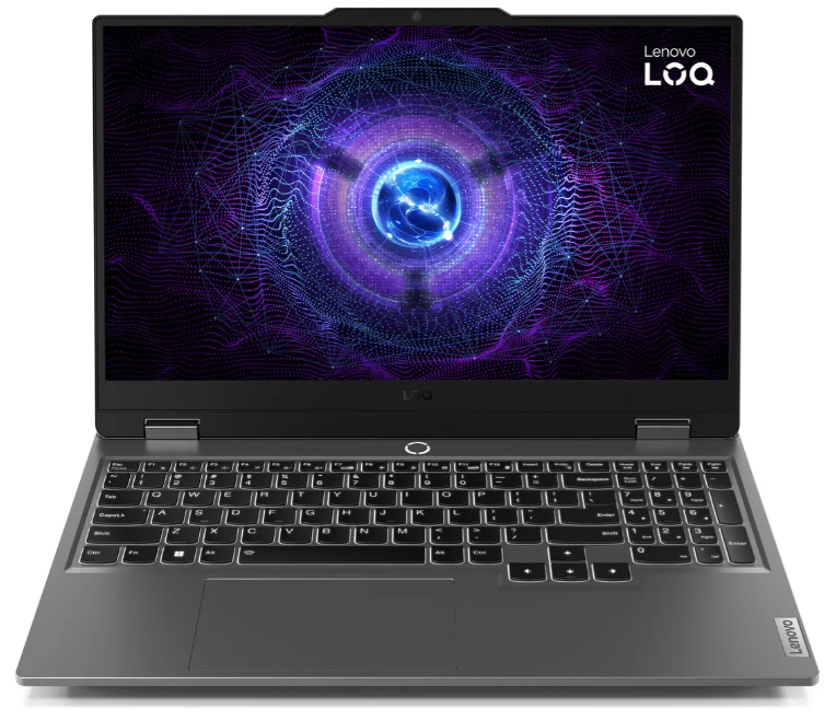 NOTEBOOK GAMER INTEL I5 12450HX/ RTX4050 6GB/ WIN11 HOME/ LENOVO LOQ 15IAX9/ 24GB DDR5 (2X12GB HASTA 32GB MAX)/ 512GB NVME 2242/ 15.6" FHD IPS 144HZ (1920 X 1080)/ LUNA GREY/ 83GS00GRAR