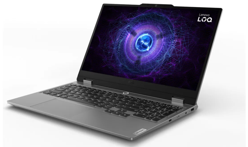 NOTEBOOK GAMER INTEL I5 12450HX/ RTX4050 6GB/ WIN11 HOME/ LENOVO LOQ 15IAX9/ 24GB DDR5 (2X12GB HASTA 32GB MAX)/ 512GB NVME 2242/ 15.6" FHD IPS 144HZ (1920 X 1080)/ LUNA GREY/ 83GS00GRAR
