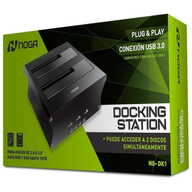 DOCKING DISCOS 2.5/3.5/SSD+CLONADO DE DISCO NOGA NG-DK1