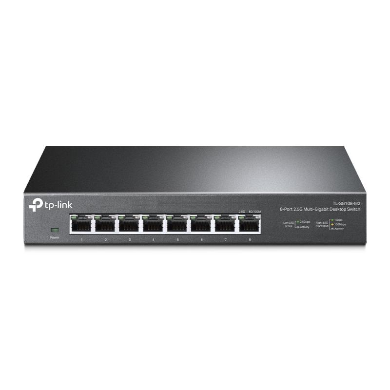 HUB SWITCH 8P TPLINK SG108S-M2 10/100/1000MBPS (CARCASA METALICA)