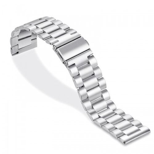 MALLA SMARTWATCH METAL PLATA 20MM ESLABON