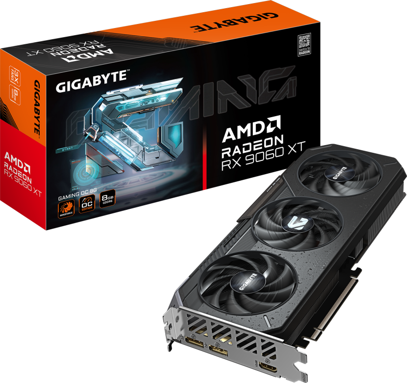 PLACA DE VIDEO 8GB RADEON RX9060XT GIGABYTE GAMING OC