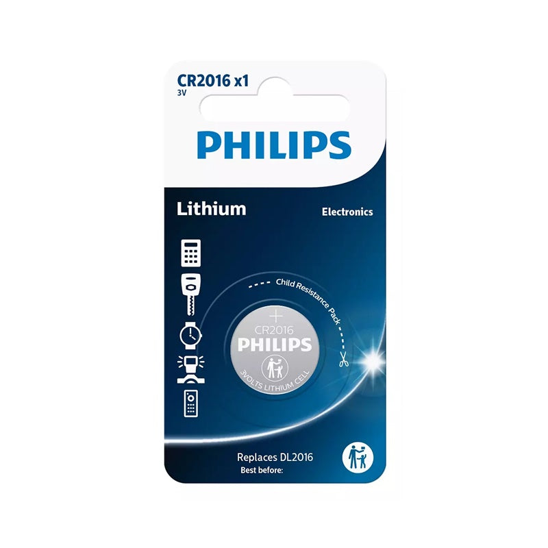 PILA CR2016 X UNIDAD PHILIPS