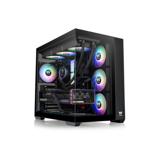 GABINETE (GM) MID TOWER THERMALTAKE VIEW 380 BLACK / TG X2 / FAN ARGB X4 (3+1) / VGA 415MM / CA-1Z2-00M1WN-00