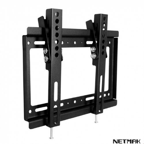 SOPORTE TV PARED FIJO C/INCLINACION 23 A 43 " HASTA 35KG VESA HASTA 200*200 NETMAK ST-31