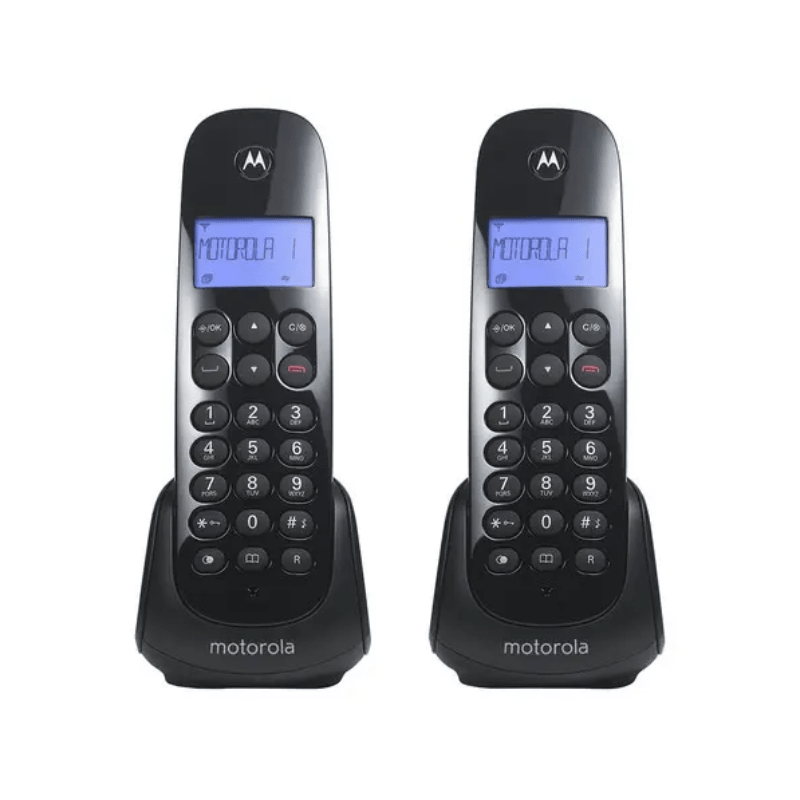 TELEFONO INALAMBRICO MOTOROLA M700-2  2 TERMINALES/ ID LLAMADA/DISPLAY/DIR NEGRO