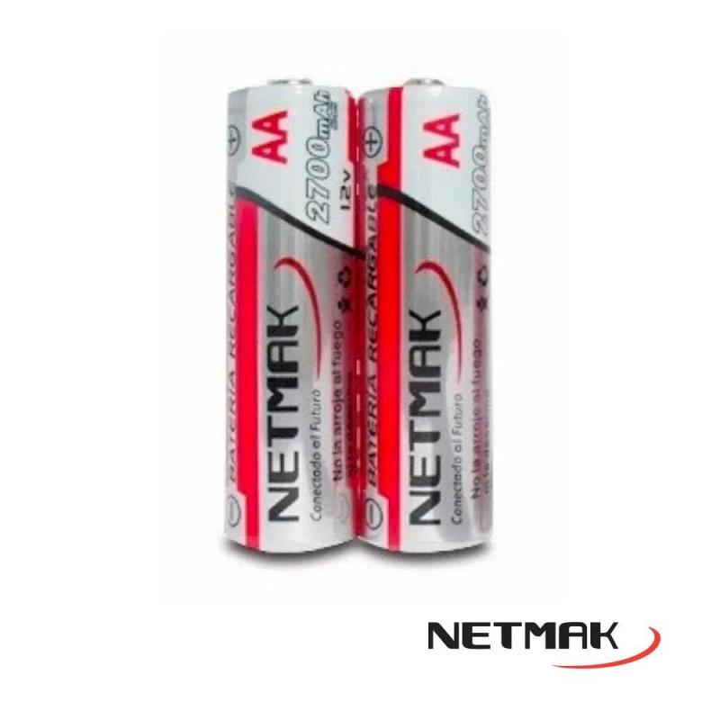 PILA AA RECARGABLE 2700MAH X2 UNIDAD NI-MH 1.2V NM-AA270