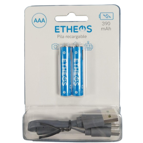 PILA AAA RECARGABLE 400MAH X2   LITIO 1.5V APRI-AAA2