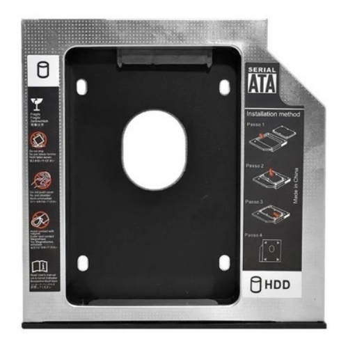 CADDY 12.7MM SEGUNDO DISCO SATA 2.5 HDD O SSD WINDOWS NM-CAD2 NETMAK