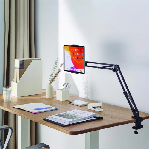 SOPORTE TABLET/CELULAR CON BRAZO ARTICULADO PARA ESCRITORIO CON GOMA ANTIDESLIZANTE OB-UP1