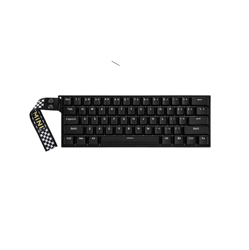 TECLADO USB TIPO C GAMER MAGNETICO AULA WIN60 HE NEGRO SW GREYWOOD