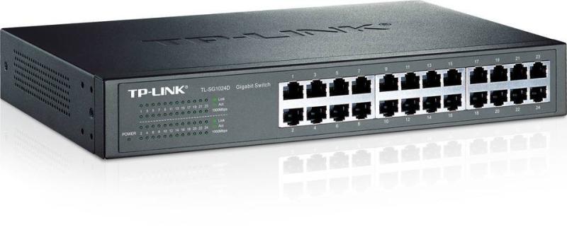 HUB SWITCH 24P TP-LINK TL-SG1024D DESKTOP 10/100/1000MBPS RACK