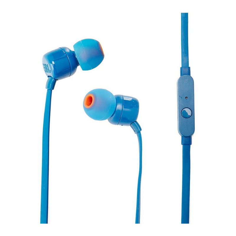 AURICULAR JBL T110 AZUL C/MIC