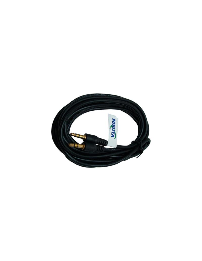 CABLE PLUG AUDIO 3.5 STEREO M-M 3MT NISUTA NS-CAU35S1