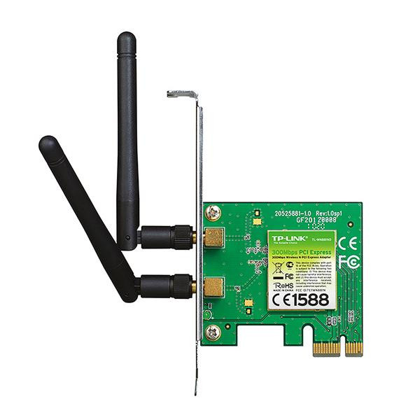 RED PCI-E WIFI TP-LINK TL-WN881ND 2.4GHZ 300MBPS 2 ANT