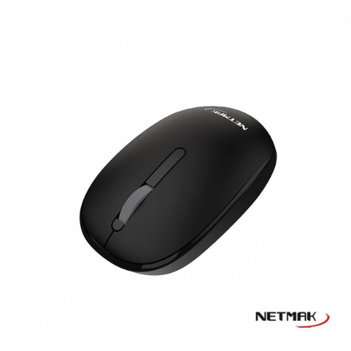 MOUSE INALAMBRICO NETMAK M660 NEGRO RECEPTOR NANO USB + USB C