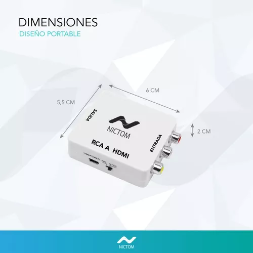 CONVERSOR RCA A HDMI
