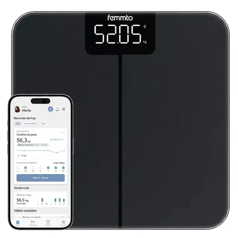 BALANZA DIGITAL FEMMTO ISORA MAX 180KG APP FEMMTO