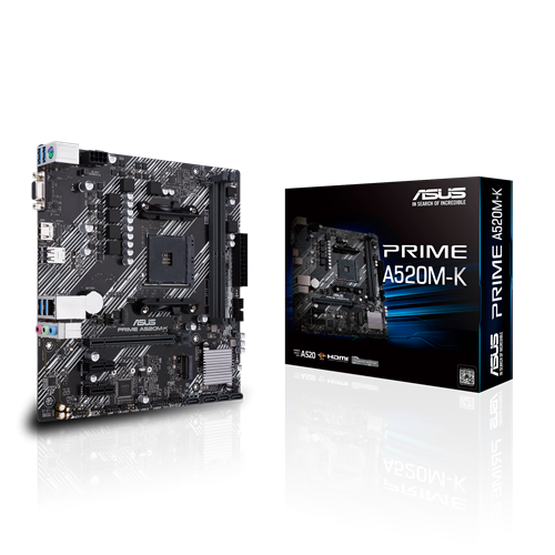MB ASUS PRIME AM4 A520M-K M-ATX VGA/ HDMI DDR4 64GB PCIE 3.0