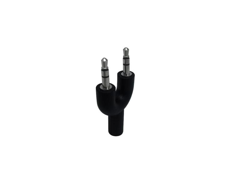 ADAPTADOR 2 STEREO MACHO 3.5M A STEREO HEMBRA 3.5H DE 4 PINES NSADST2ST32