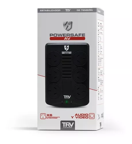 ESTABILIZADOR TRV POWERSAFE AV 6TOMAS/RJ45/2000VA