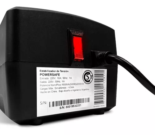 ESTABILIZADOR TRV POWERSAFE AV 6TOMAS/RJ45/2000VA