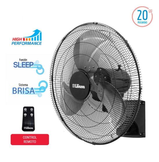 VENTILADOR DE PARED 20` 150W SIST. OSCLILANTE/C/CTROL REMOTO VW20POWR S/N