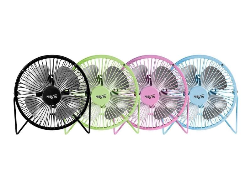 VENTILADOR USB METALICO DE COLORES VARIOS NISUTA NSFANUC