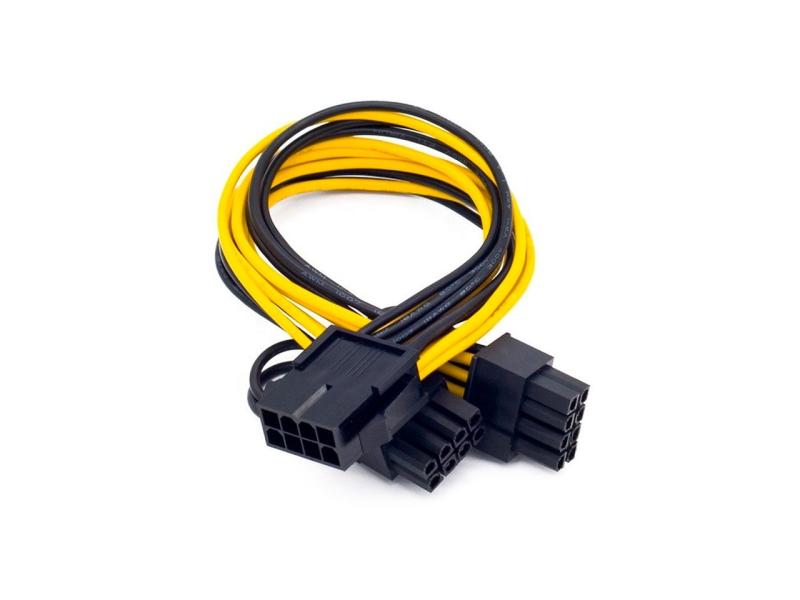CABLE ADAPTADOR 8 PINES A 2 PCIE DE 6+2 PINES PARA PLACA DE VIDEO NISUTA NSAD828M