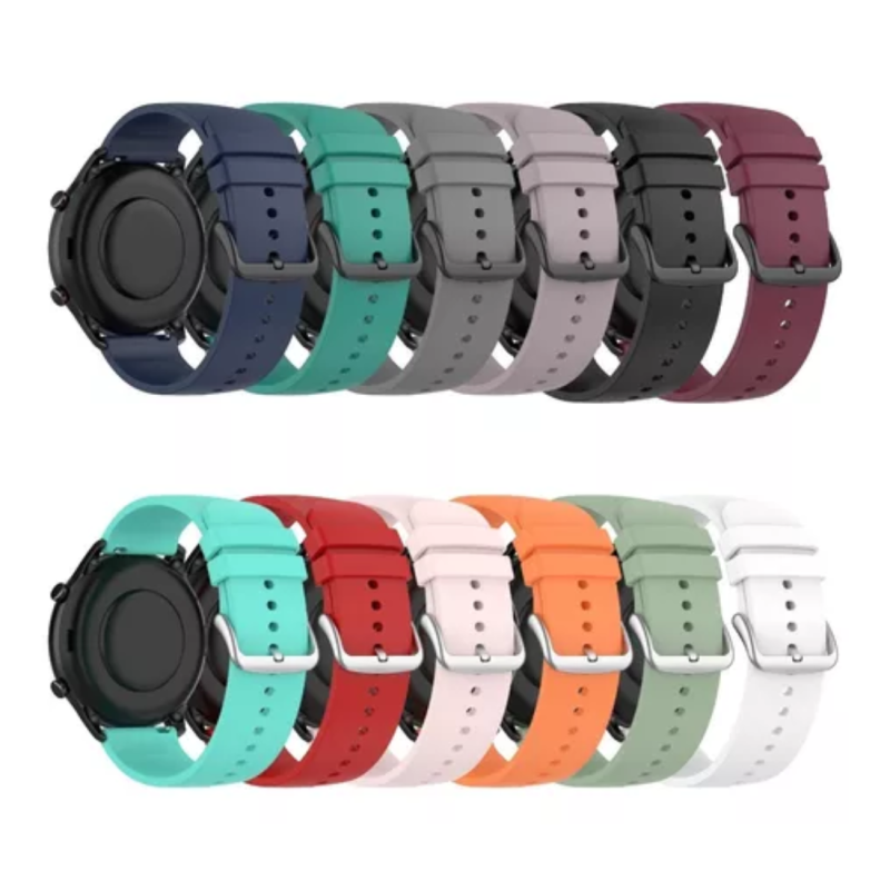 MALLA 22MM SILICONA PARA IMILAB KW66 W12 W01 MI WATCH 1.39 XMWTCL02 - COLORES VARIOS