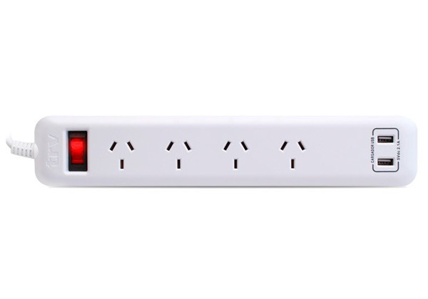 ZAPATILLA 1.5MTS 4 TOMAS + USB TRV PLG002