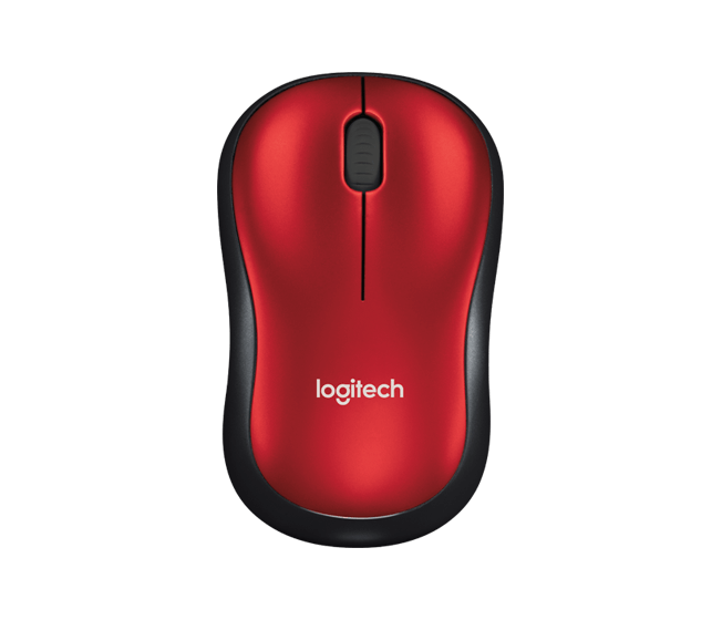 MOUSE LOGITECH WIFI M185 ROJO