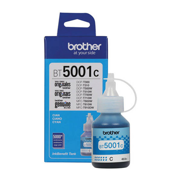 TINTA BROTHER CYAN BT5001C 41.8ML DCP-T300/500/700