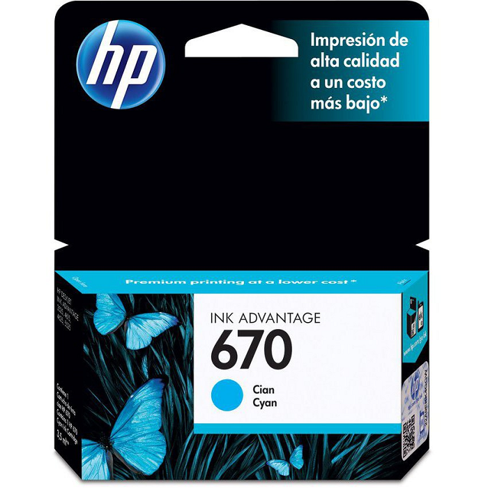 HP 670 CYAN P/3525/4615/5525 3.5ML