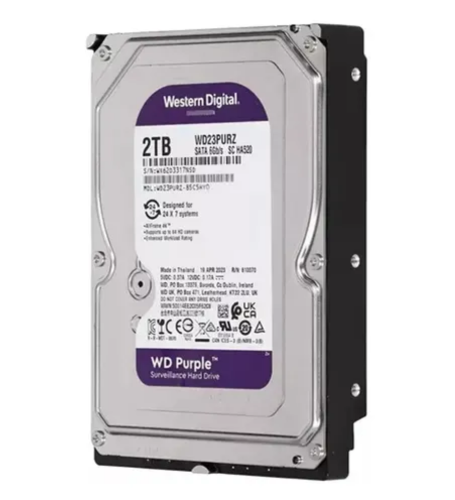 HD 2TB PURPLE WD SATAIII 6GB 64MB 5400RPM S/N