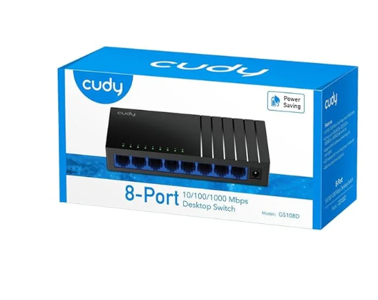 HUB SWITCH 8P CUDY GS108D 10/100/1000MBPS