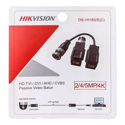 CS BALUN HIKVISION 1H18S/E(C) PASIVO