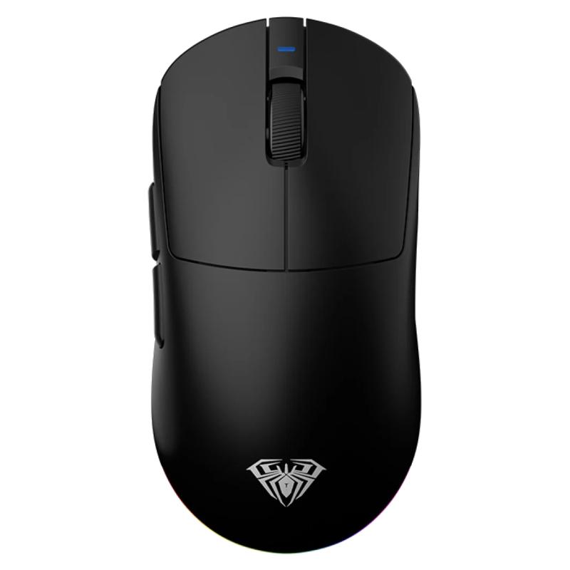 MOUSE GAMER V9PRO INALAMBRICO 12K DPI TRIMODO NEGRO AULA