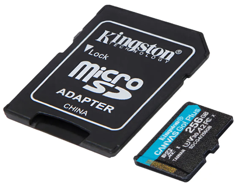 MEM MICRO SDXC 256GB V30 U3 A2 CANVAS GO PLUS G4 KINGSTON SDCG4
