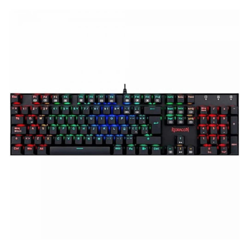 TECLADO USB GAMER REDRAGON K551RGB-1-SPS MITRA BLACK ESP RED SWITCH