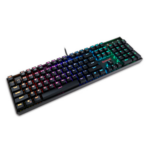 TECLADO USB GAMER REDRAGON K551RGB-1-SPS MITRA BLACK ESP RED SWITCH
