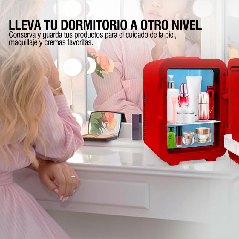 Conservadora Eléctrica Microsonic Frio Calor Microsonic 4lts Rojo
