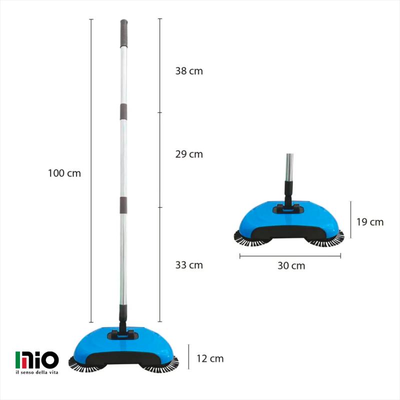 PROMO X2 Barredora manual escoba mágica Mio 3x1 topadora 360°