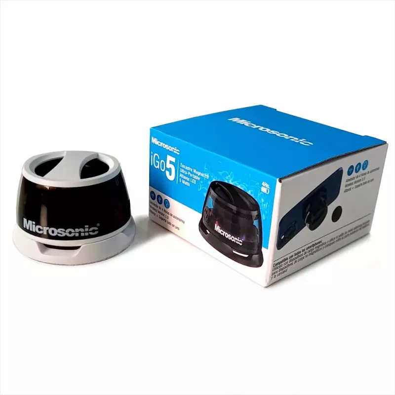 Mini Parlante Bluetooth Magnético Microsonic Igo5 Blanco