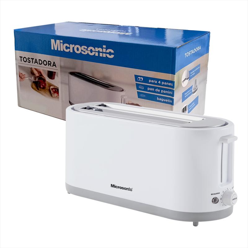 Tostadora eléctrica Microsonic 4 panes rebanadas 1400w
