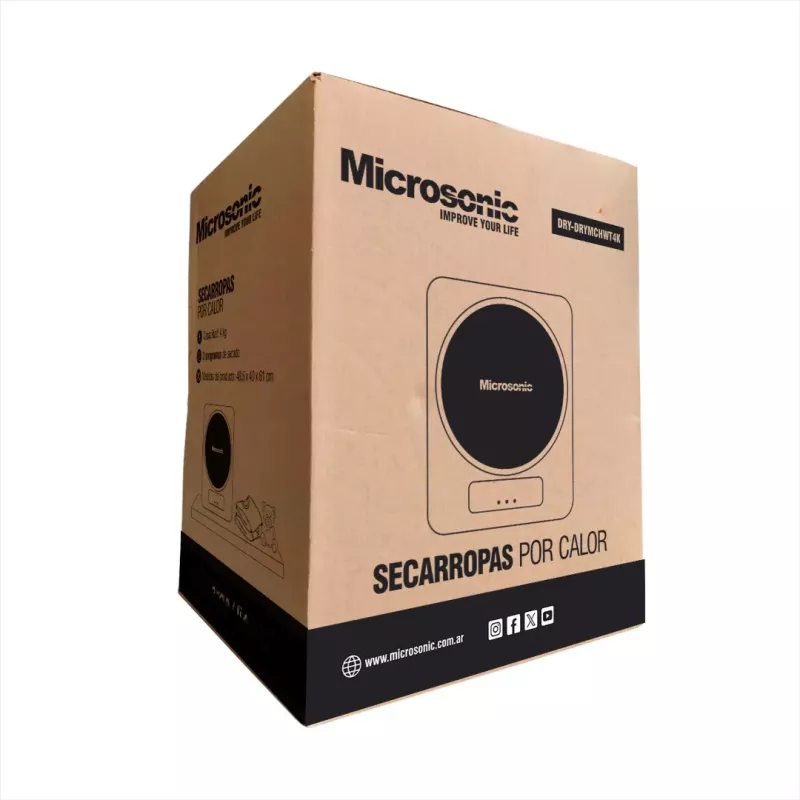 Secarropas Por Calor Carga Frontal Microsonic 4kg