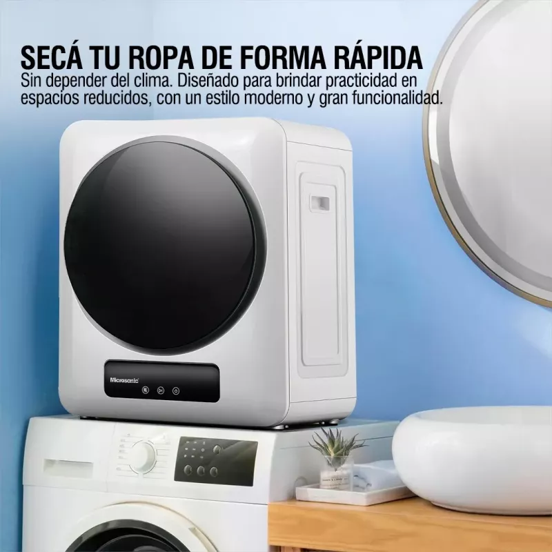 Secarropas Por Calor Carga Frontal Microsonic 4kg
