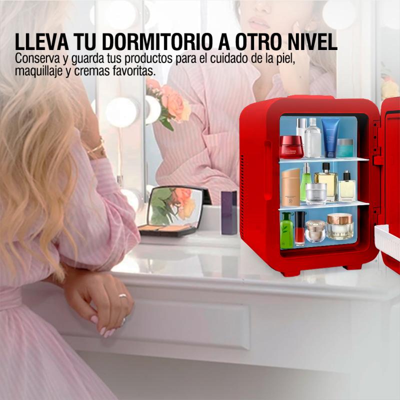 Conservadora Eléctrica Microsonic Frio Calor Microsonic 9lts Rojo